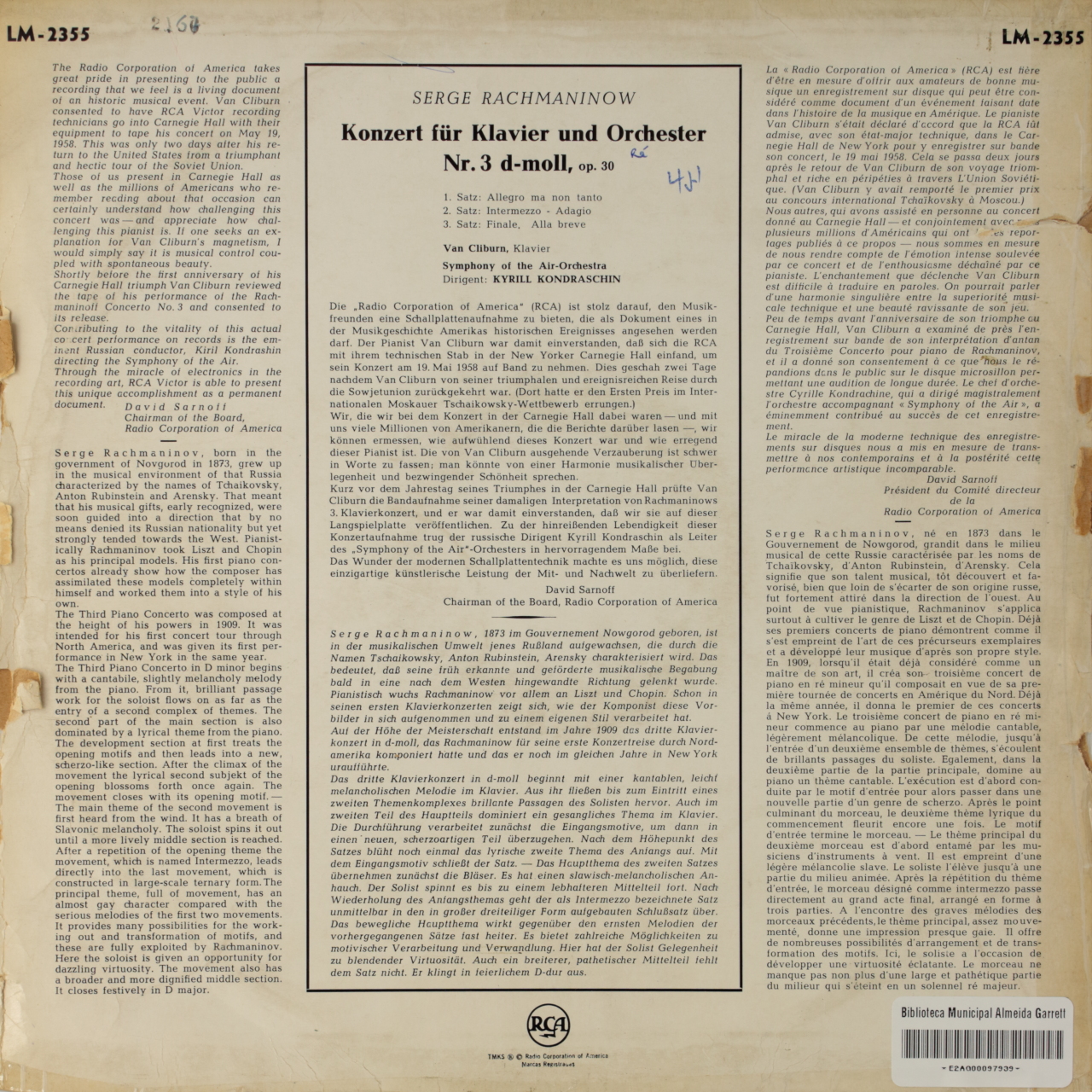 Rachmaninoff: Concerto Nº 3