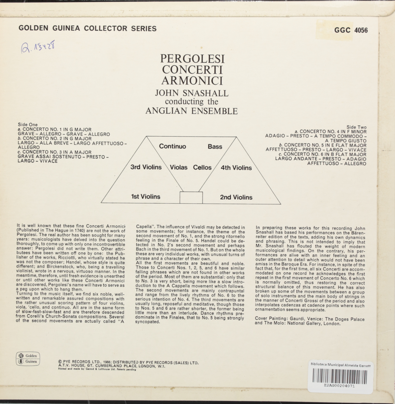 Pergolesi: Concerti Armonici