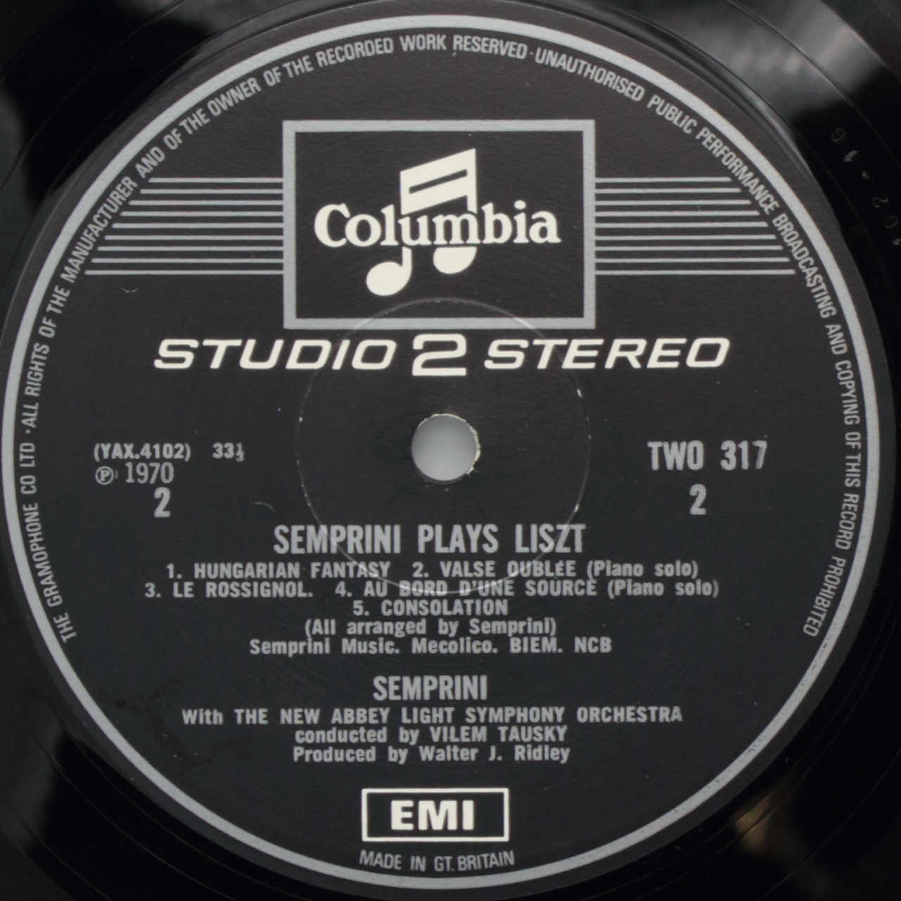 Semprini plays Liszt