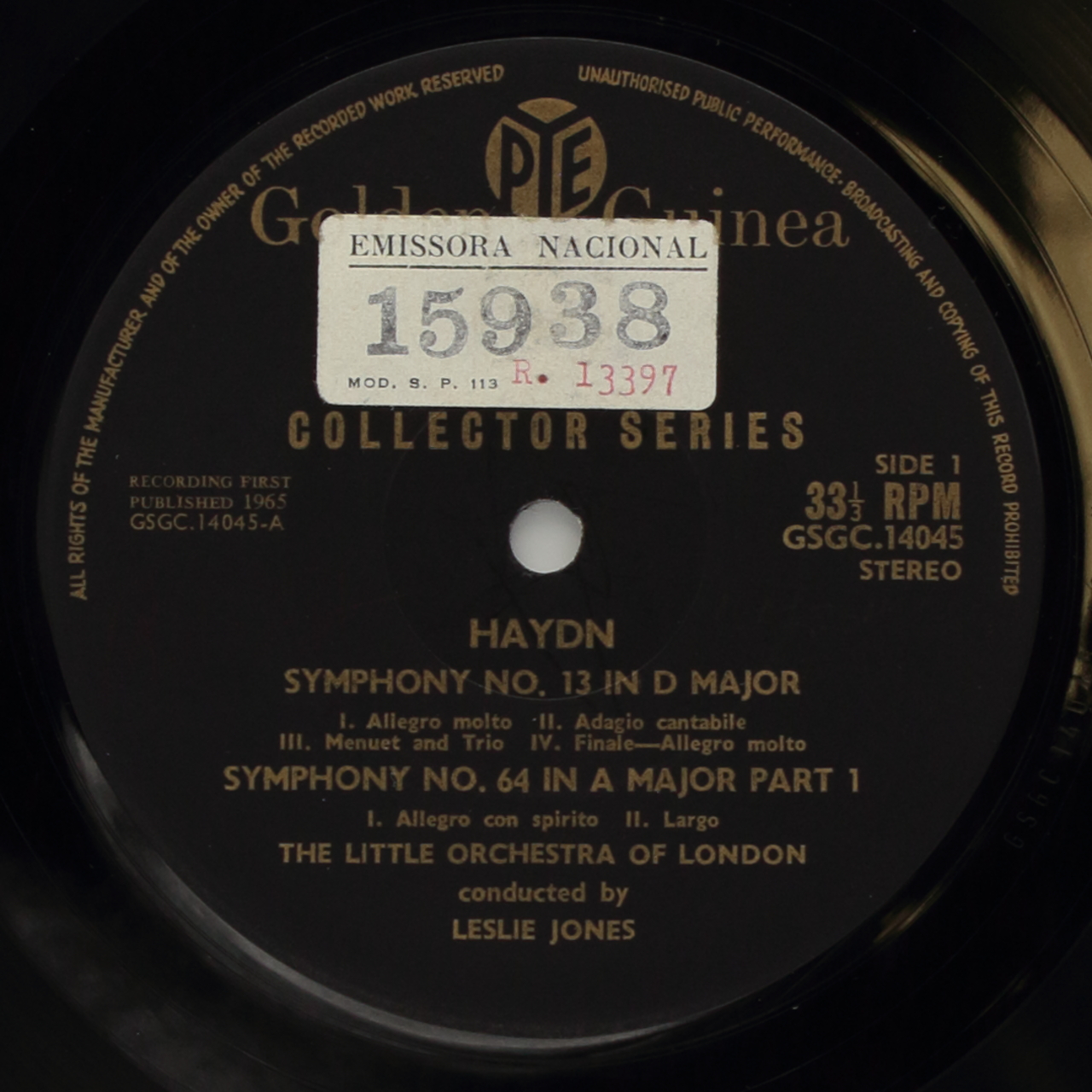 Haydn: Symphony No. 13 in D Major; Symphony No. 6 in D Major 