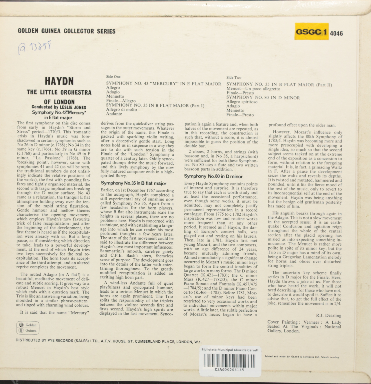 Haydn: Symphony No. 43 