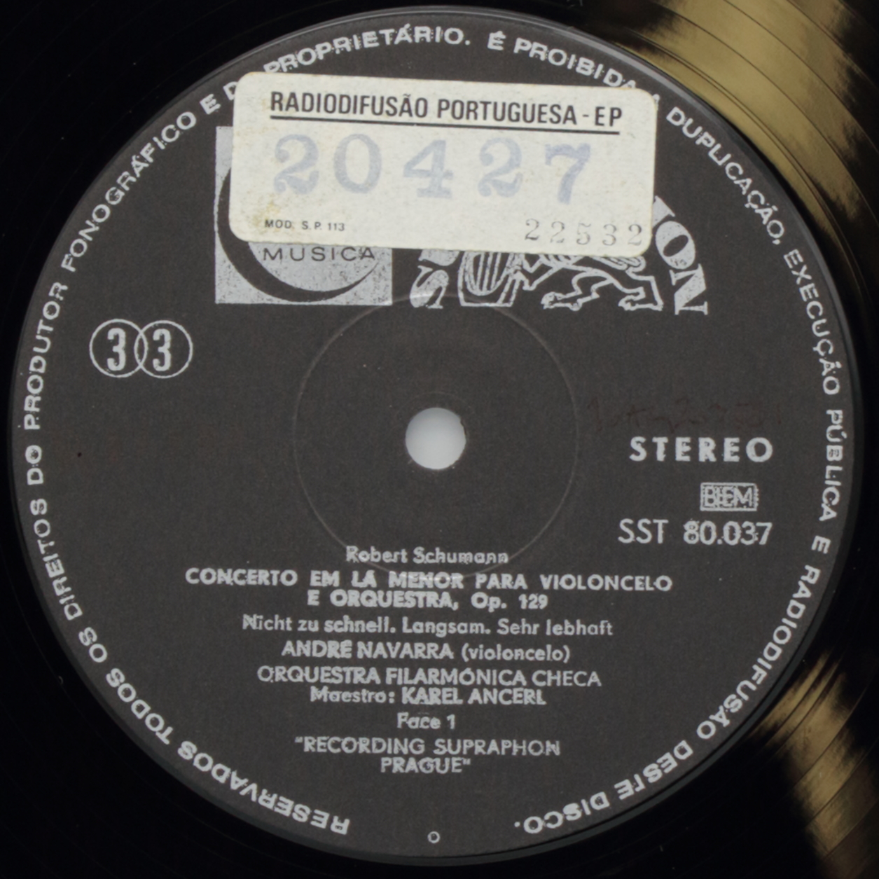 Schumann: Concerto for violoncello / Bloch: Schelomo