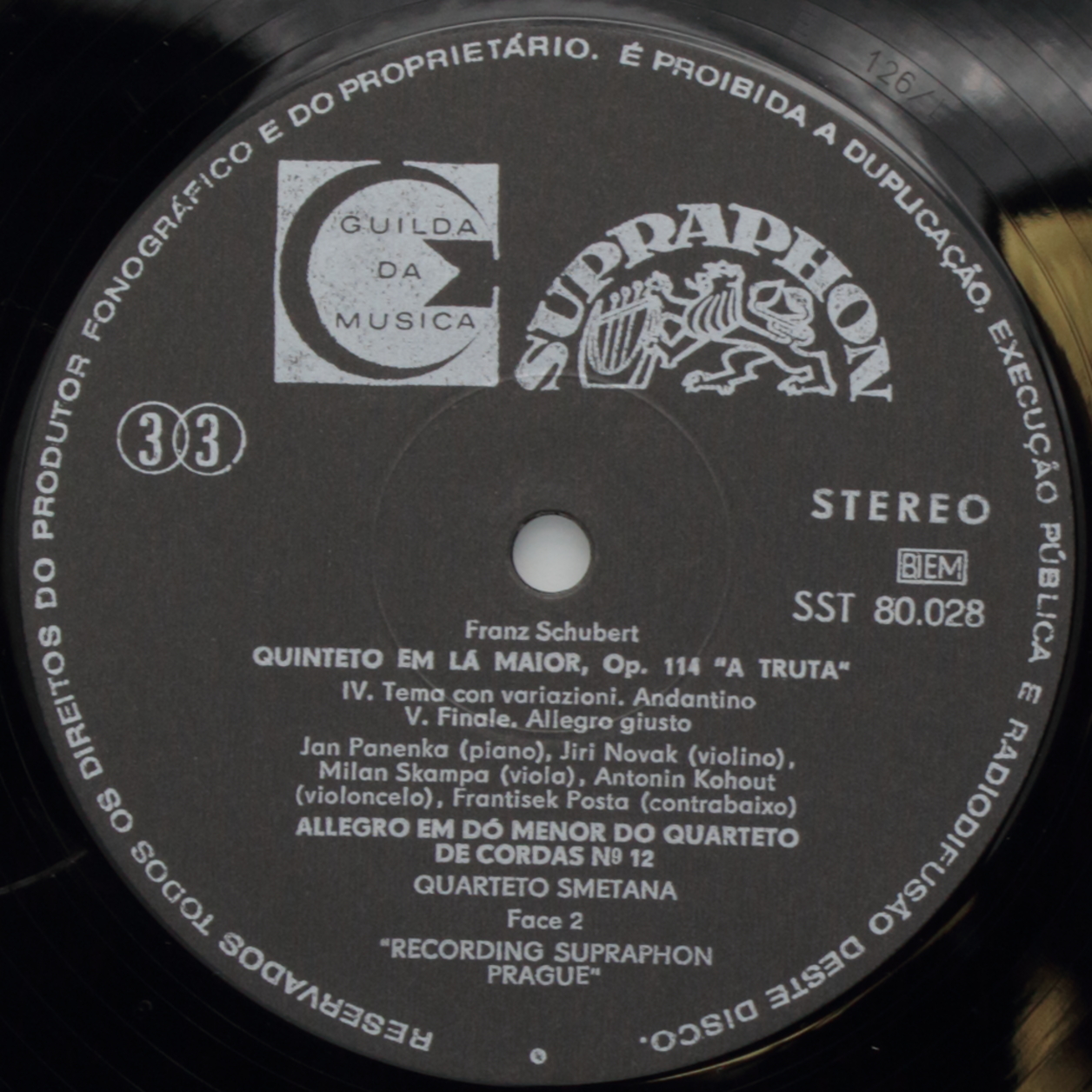 Schubert: Quintet in A major, op. 114 Die forelle; Allegro in C minor from the String quartet no