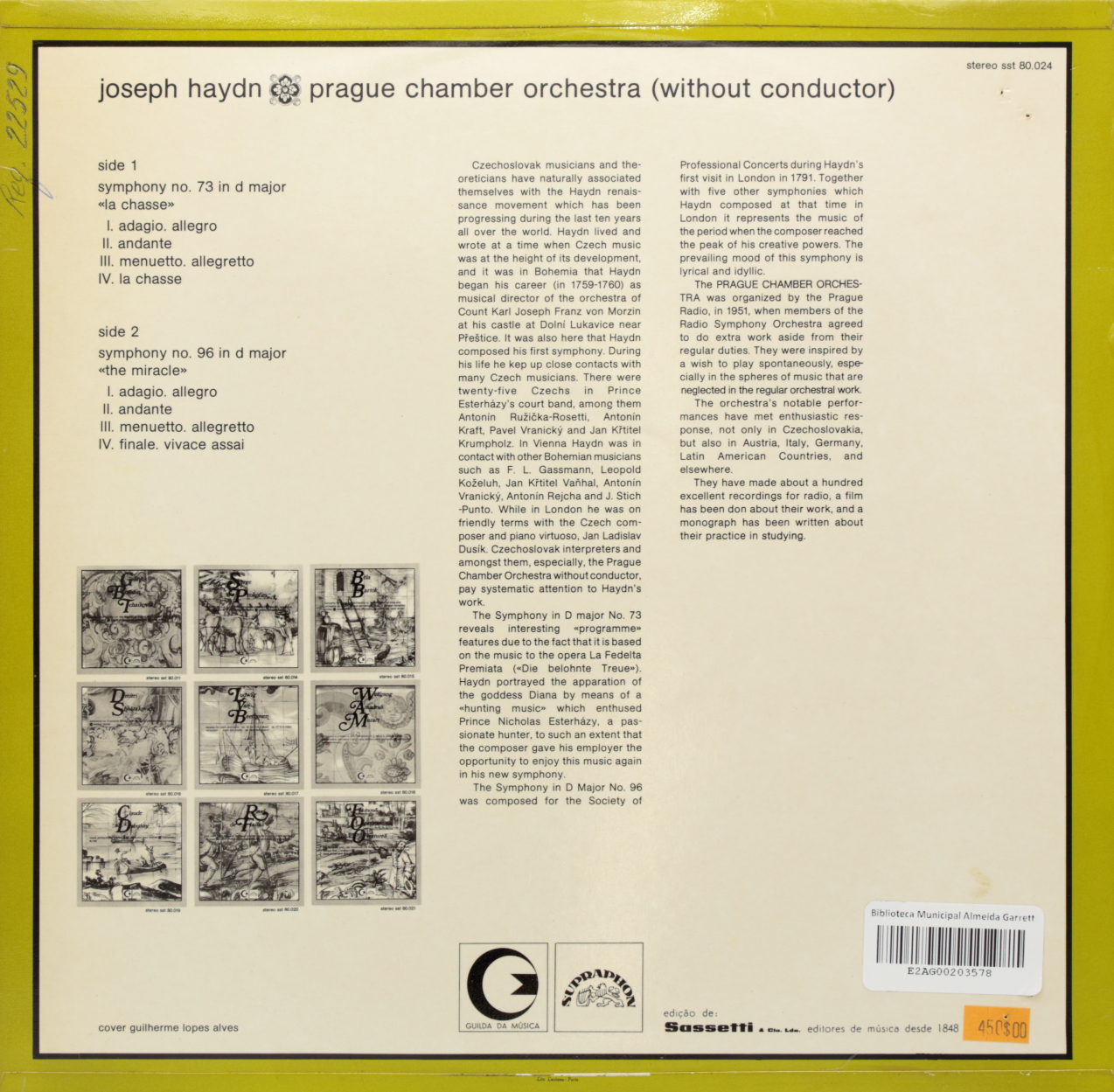 Haydn: Symphony no. 73 La chasse; Symphony no. 96 The miracle