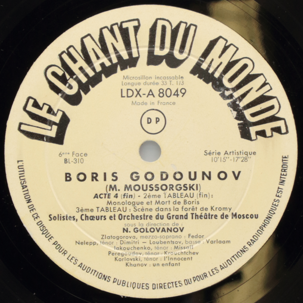 Mussorgsky: Boris Godounov