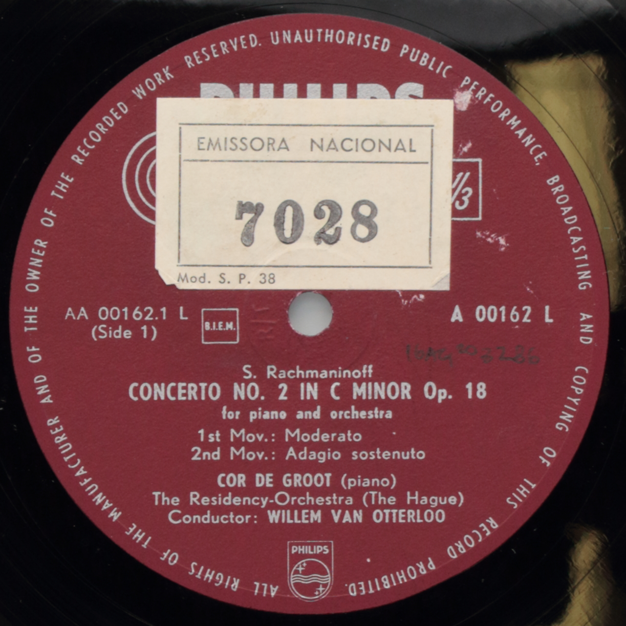 Rachmaninoff: Concerto Nº 2 in C minor op. 18 for Piano and Orchestra; Mélodie in E major Op. 3 N