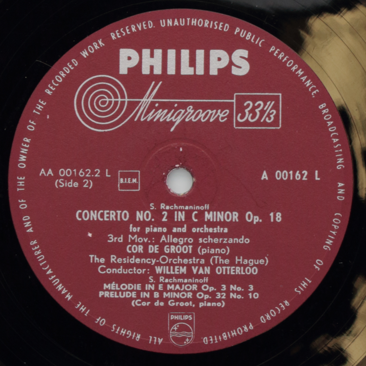 Rachmaninoff: Concerto Nº 2 in C minor op. 18 for Piano and Orchestra; Mélodie in E major Op. 3 N