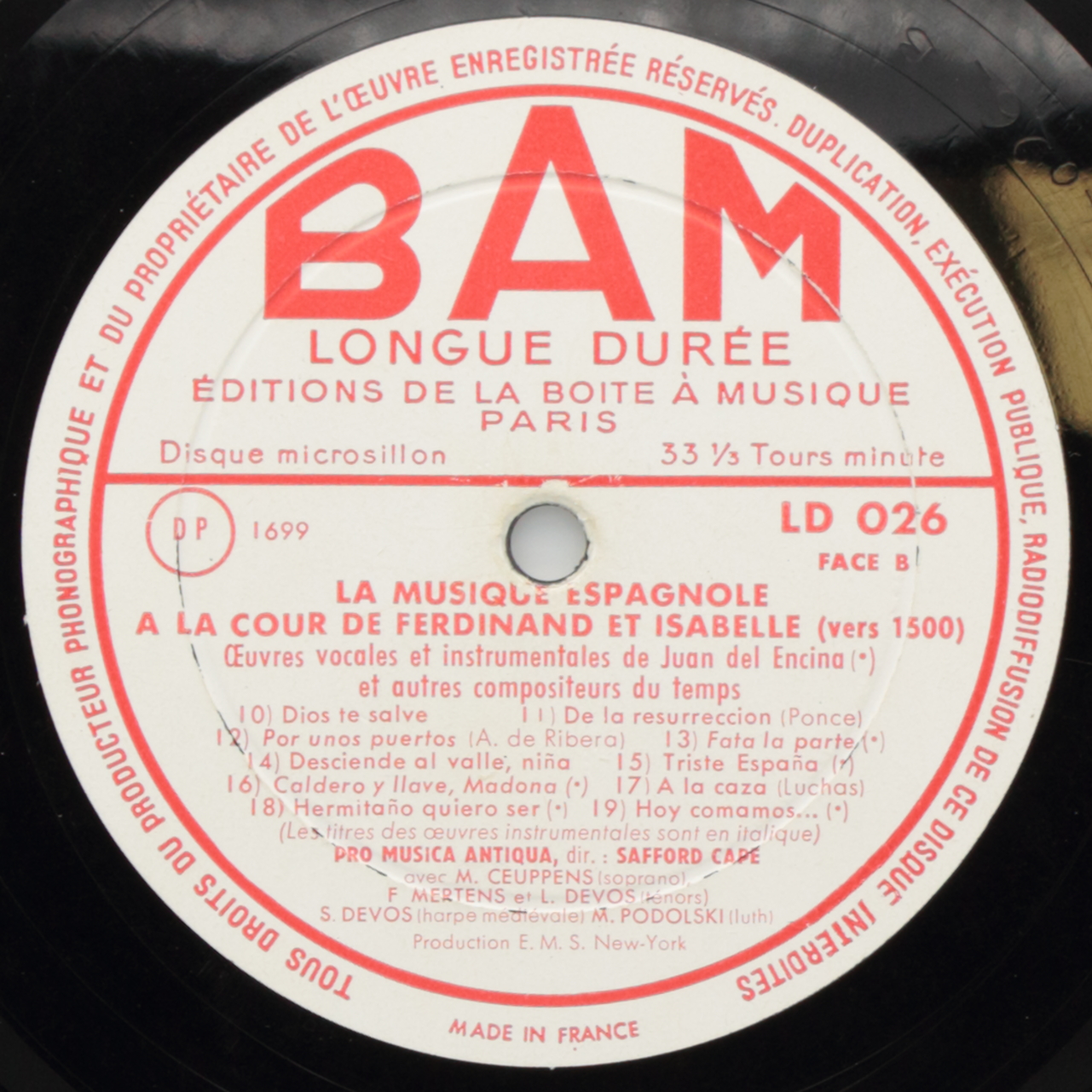La musique espagnole a la cour de Ferdinand et Isabelle