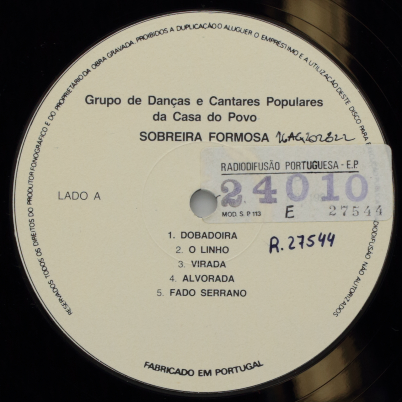 Grupo de Danças e Cantares Populares da Casa do Povo de Sobreira Formosa