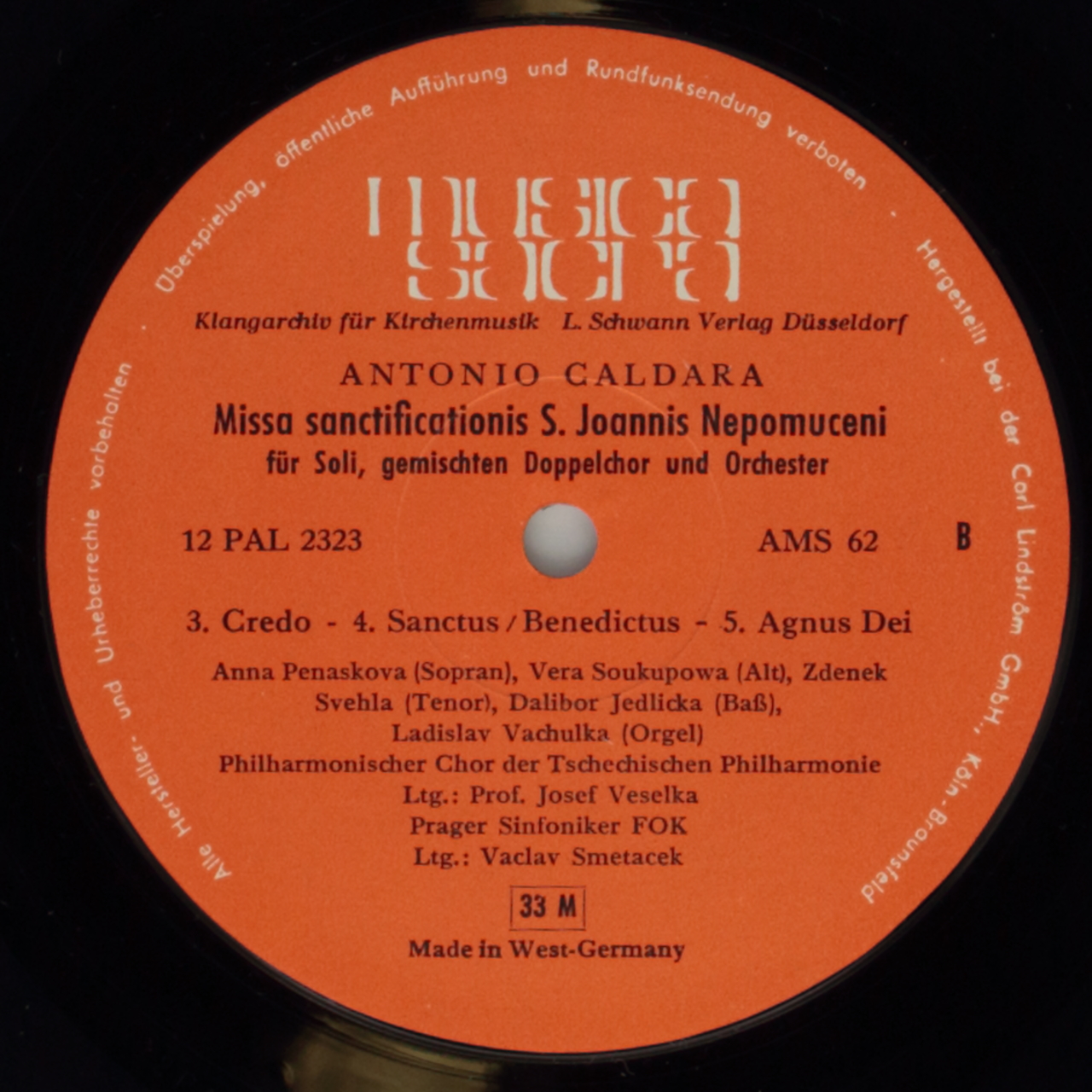 Caldara: Missa sanctificationis Sancti Joannis Nepomuceni