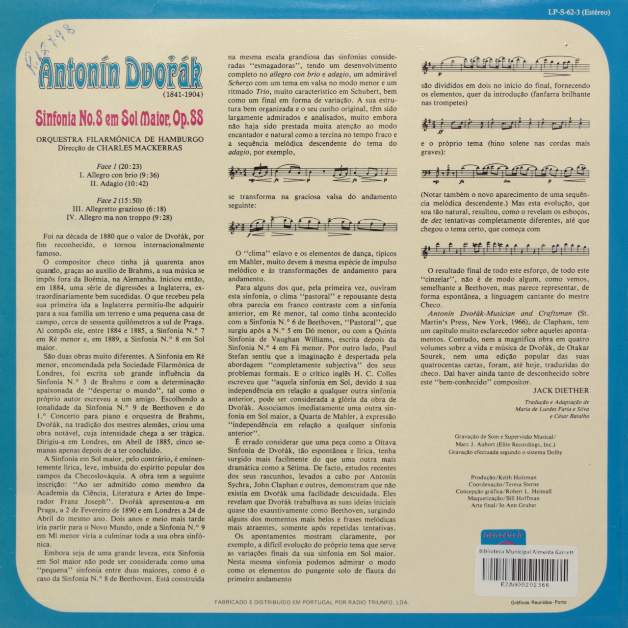 Dvorak: Sinfonia Nº 8 em Sol Maior, Op. 88