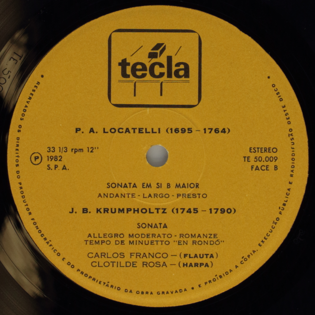 Couperin: Concerto royal nº4; / Locatelli: sonata / Krumpholz: Sonata em Si B maior