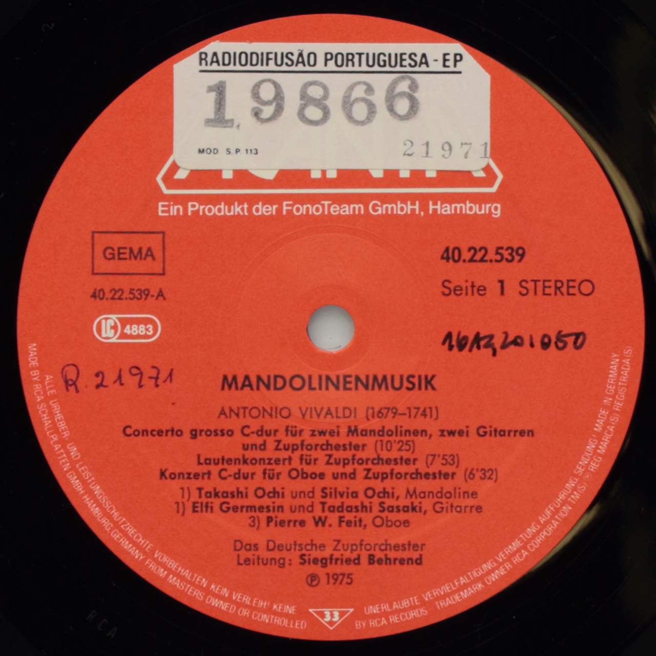 Vivaldi: Mandolinenmusik