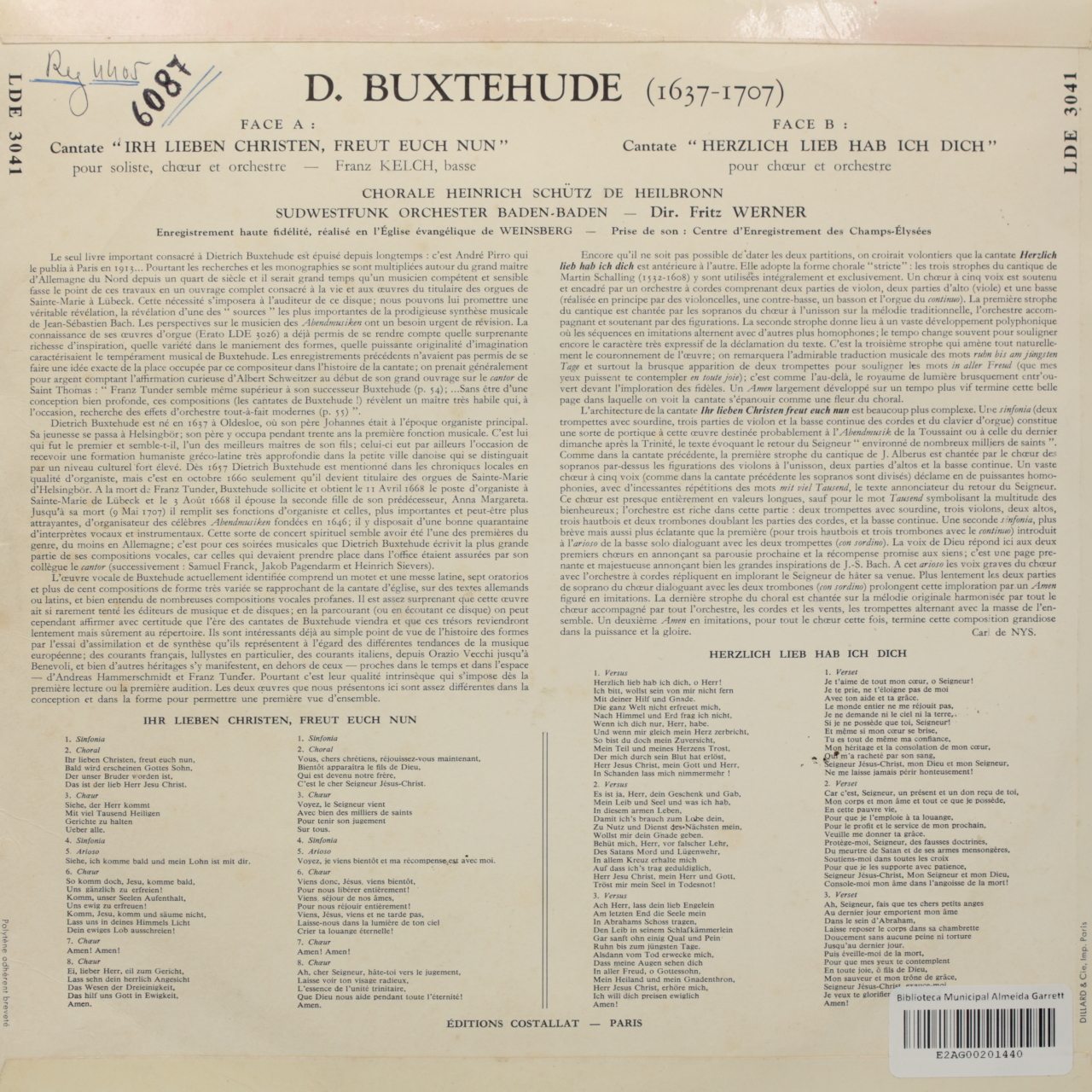 Buxtehude: Deux cantates