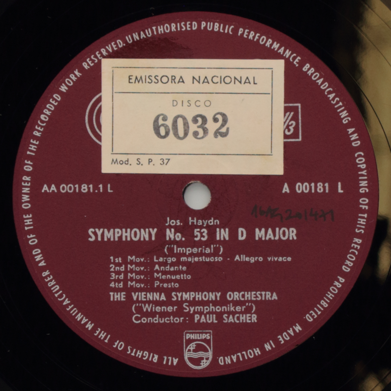 Haydn: Symphony No. 53 in D major (