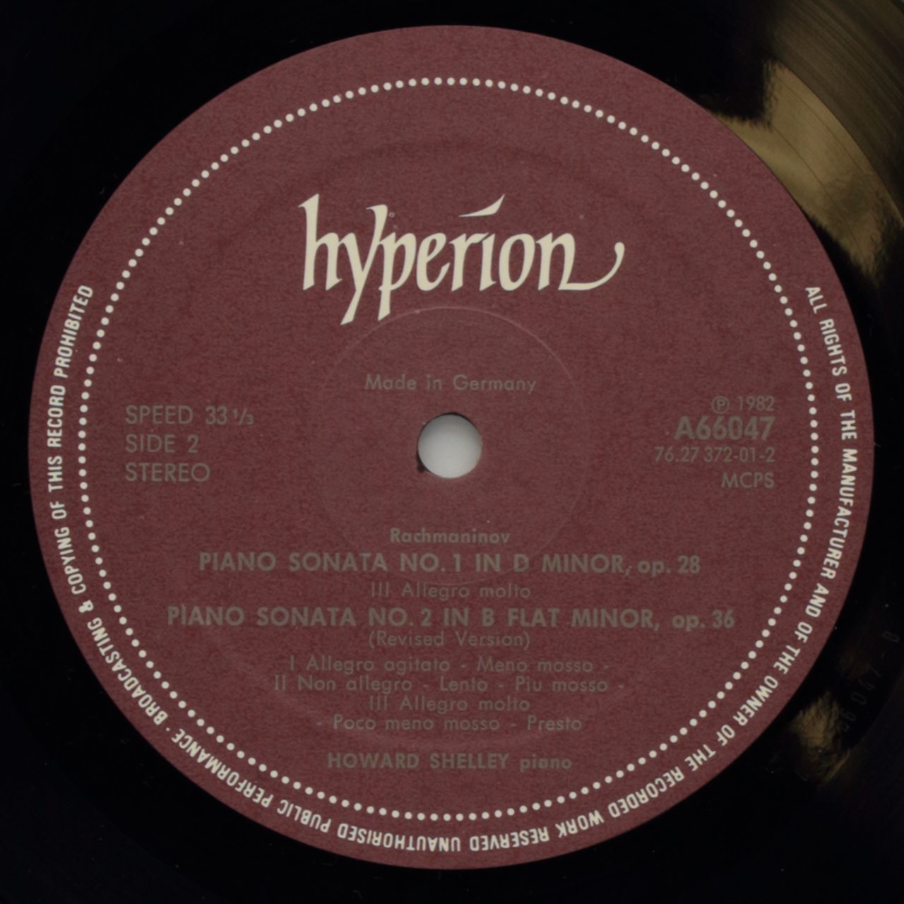 Rachmaninoff: Piano Sonata No. 1 in D minor, op. 28; Piano Sonata No. 2 in B flat minor, op. 36
