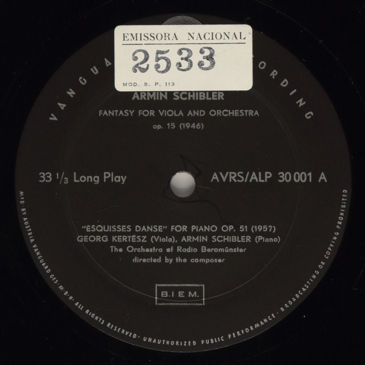 Schibler: Conductic and Playing his Works