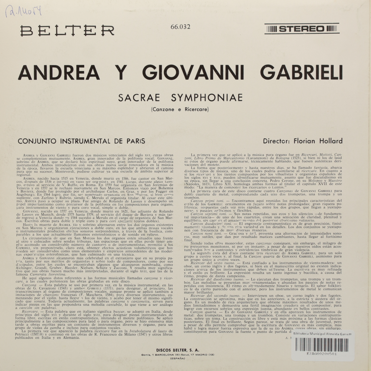 Andrea e Giovanni Gabrieli: Sacrae Symphoniae