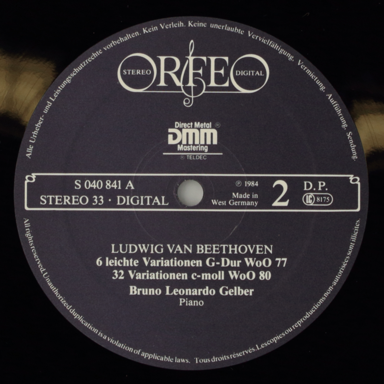 Beethoven: Eroica-Variationen; 6 Variationen G-Dur; 32 Variationen c-moll