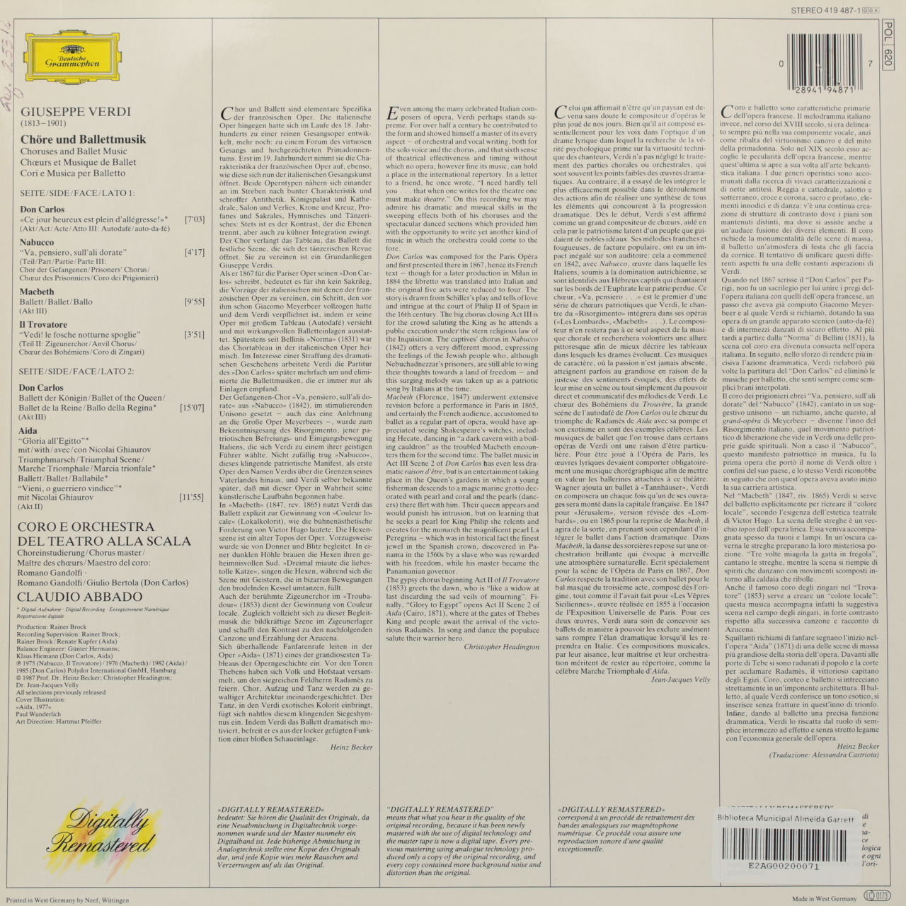 Verdi: Chöre und Balletmusik