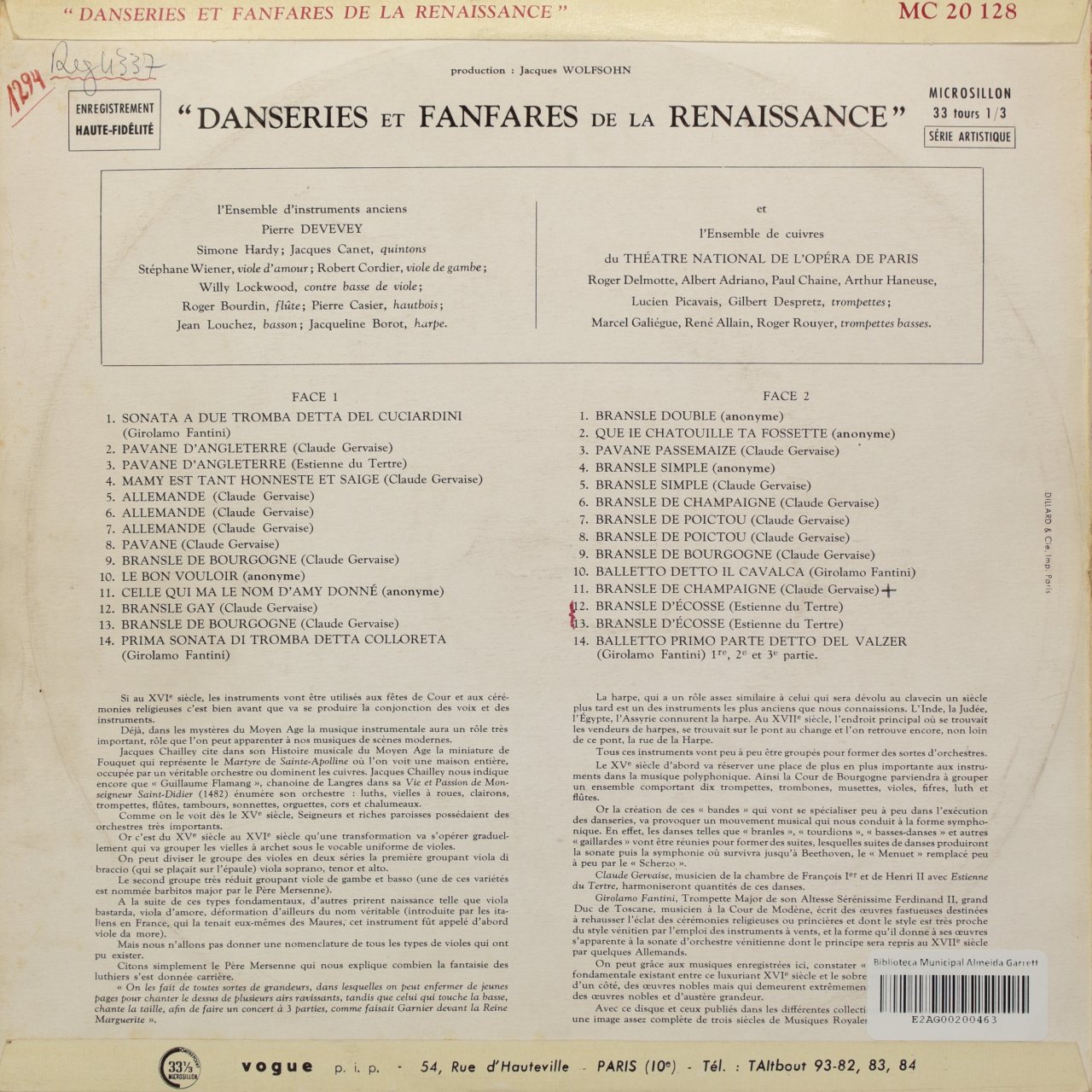 Danseries et fanfares de la Renaissance