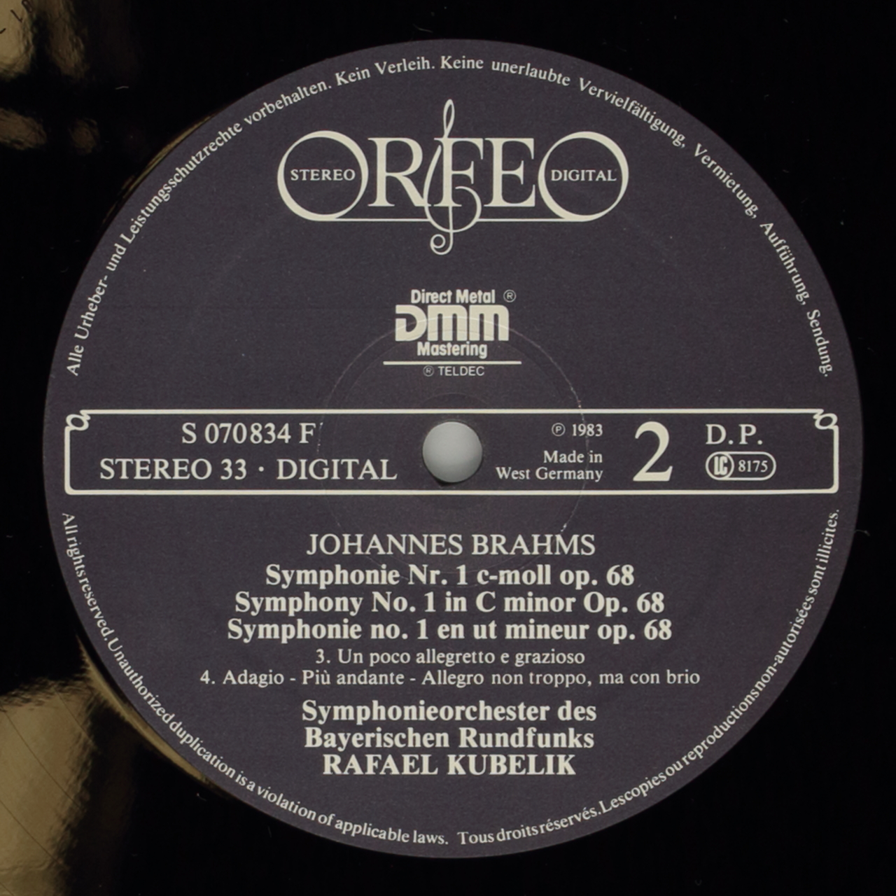 Brahms: Der vier Symphonien