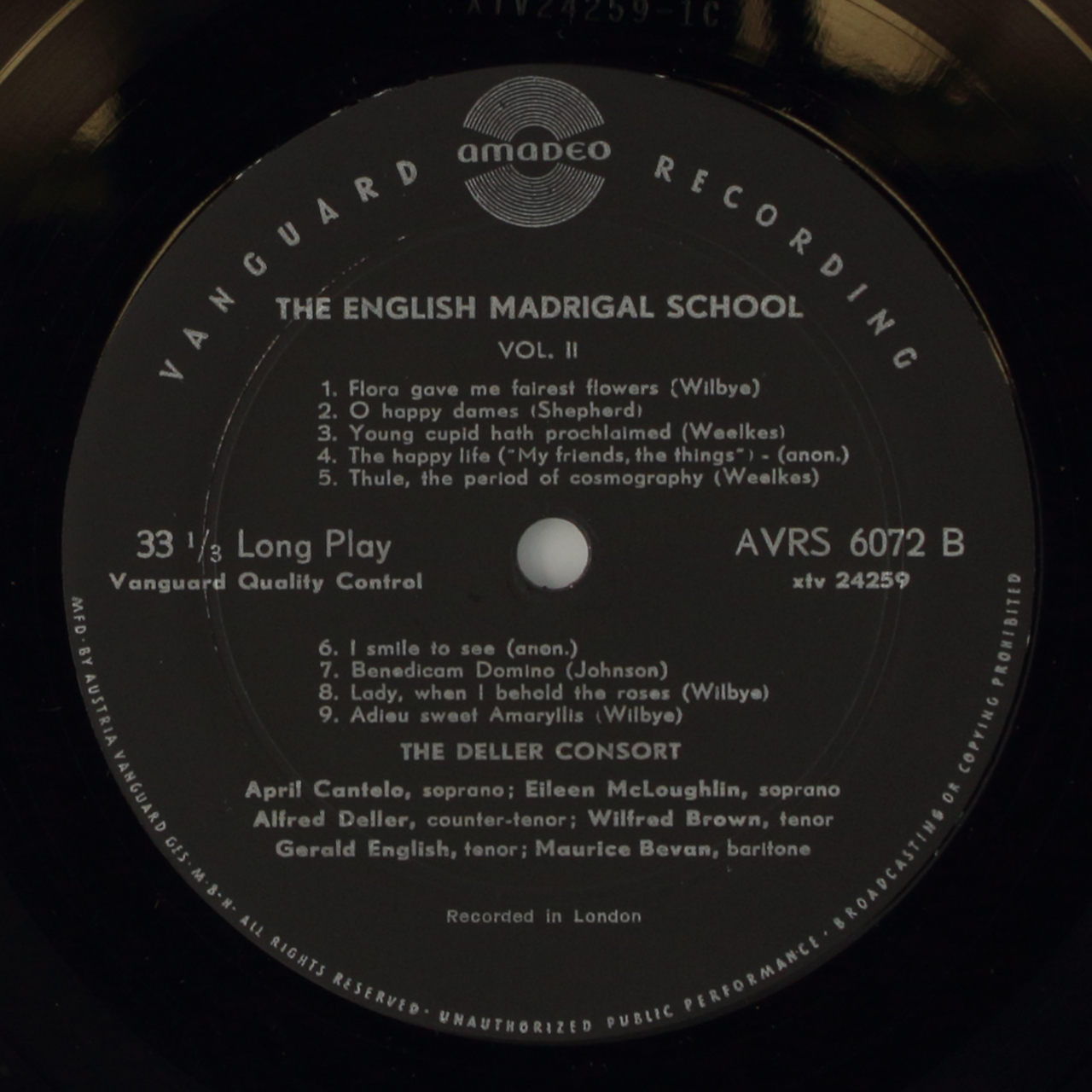 The English Madrigal School Vol. II