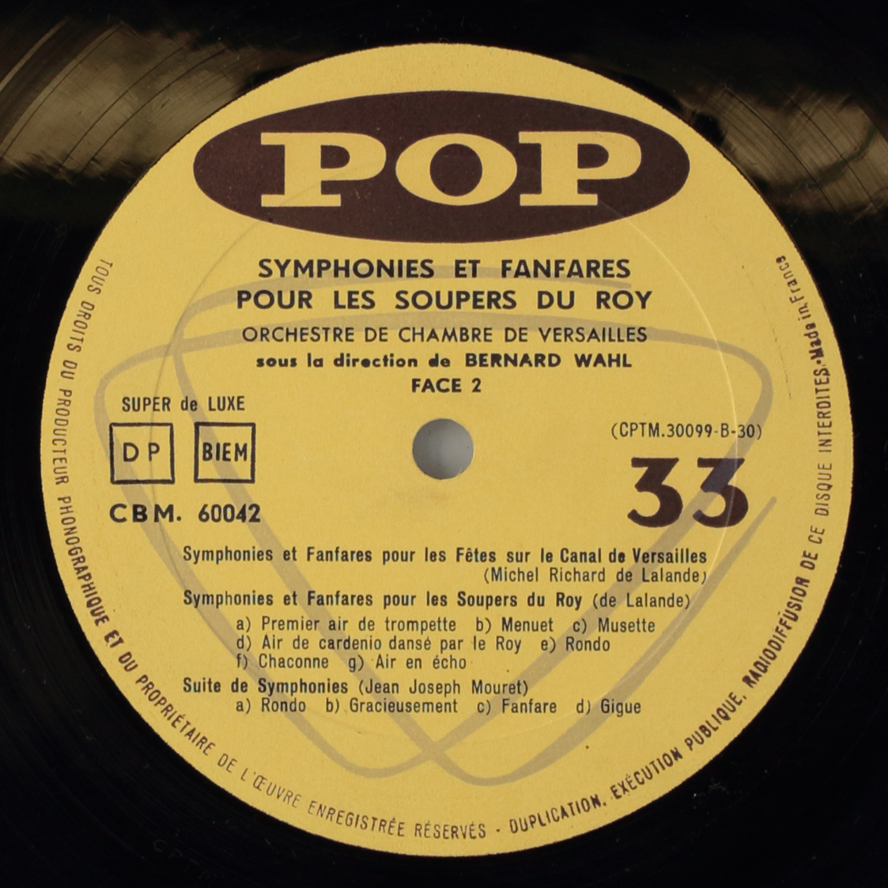 Symphonies et fanfares pour les soupers du roy