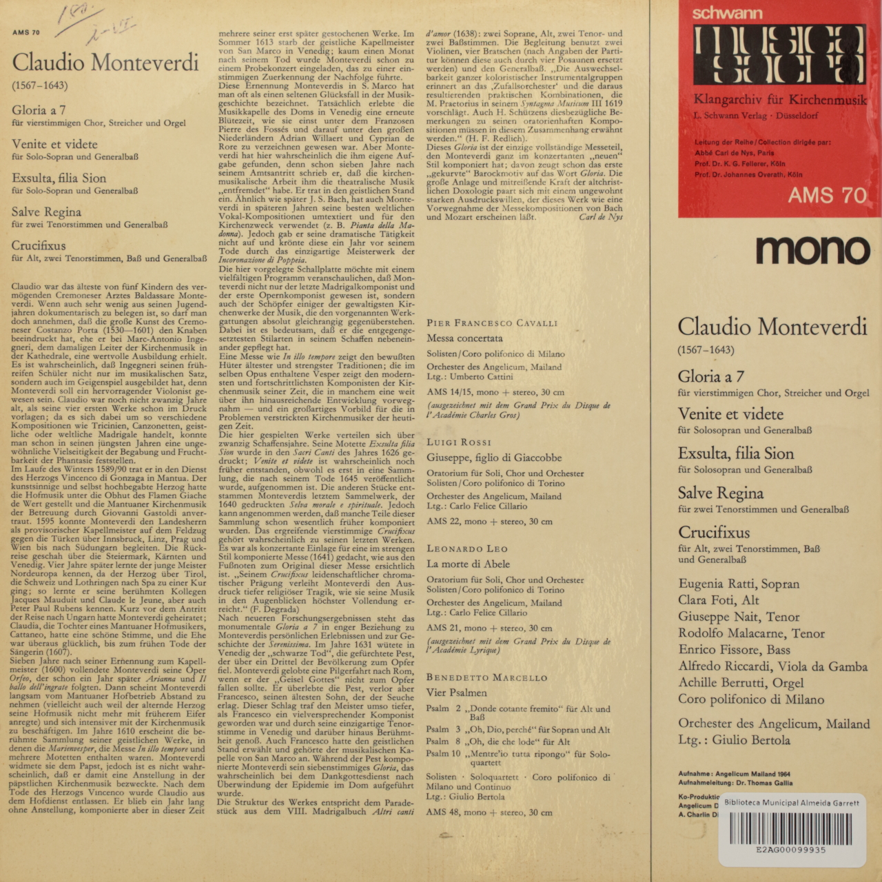 Monteverdi: Gloria a 7