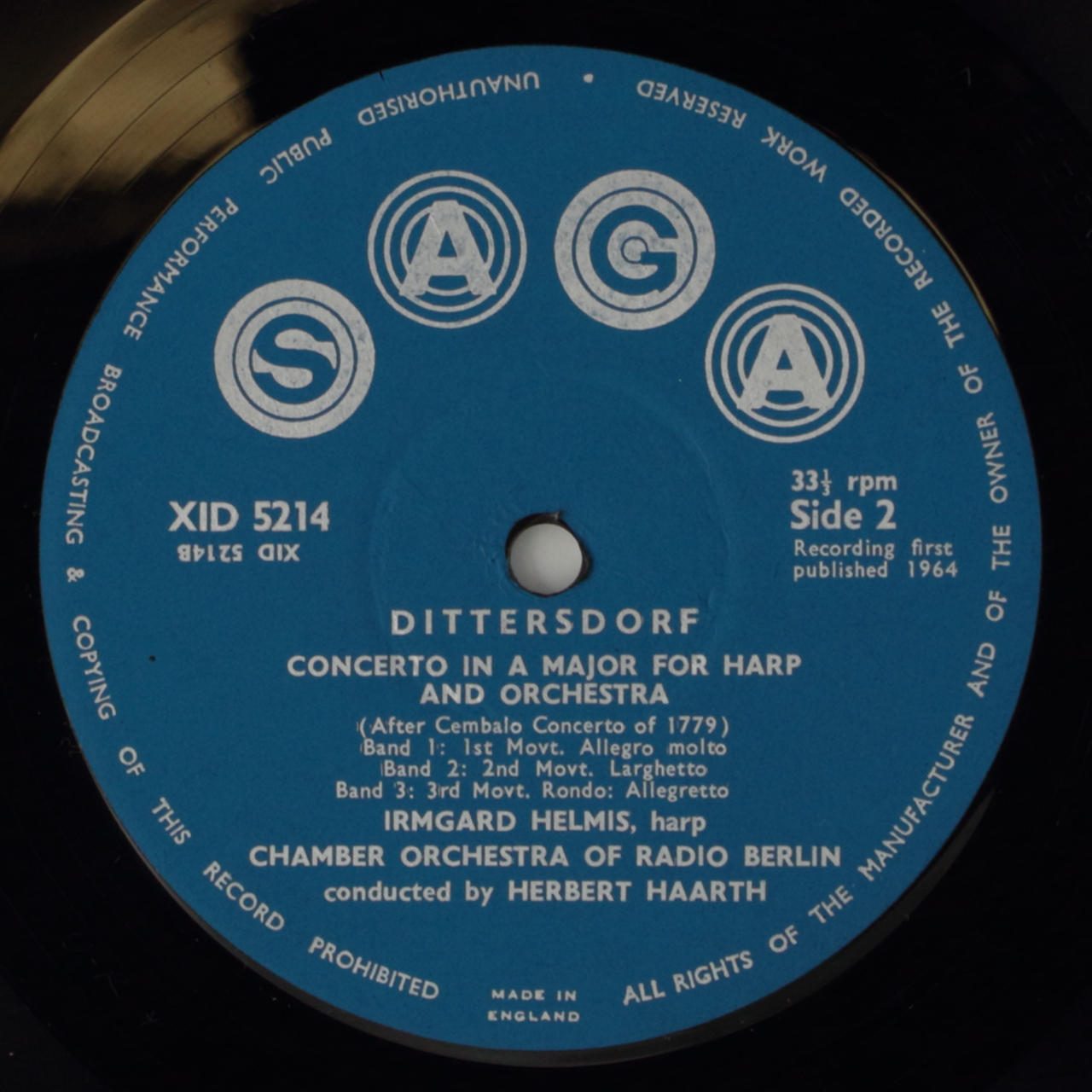 Hoffmann: Concerto for Mandoline and Orchestra / Dittersdorf: Concerto for Harp and Orchestra