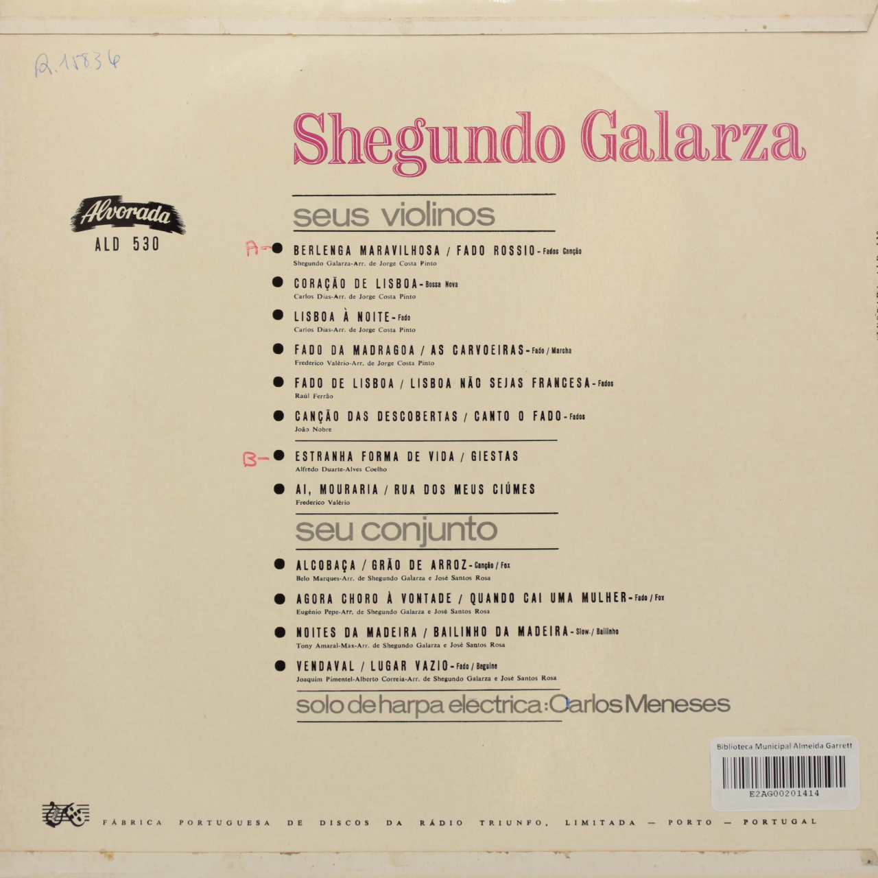 Shegundo Galarza e os seus violinos