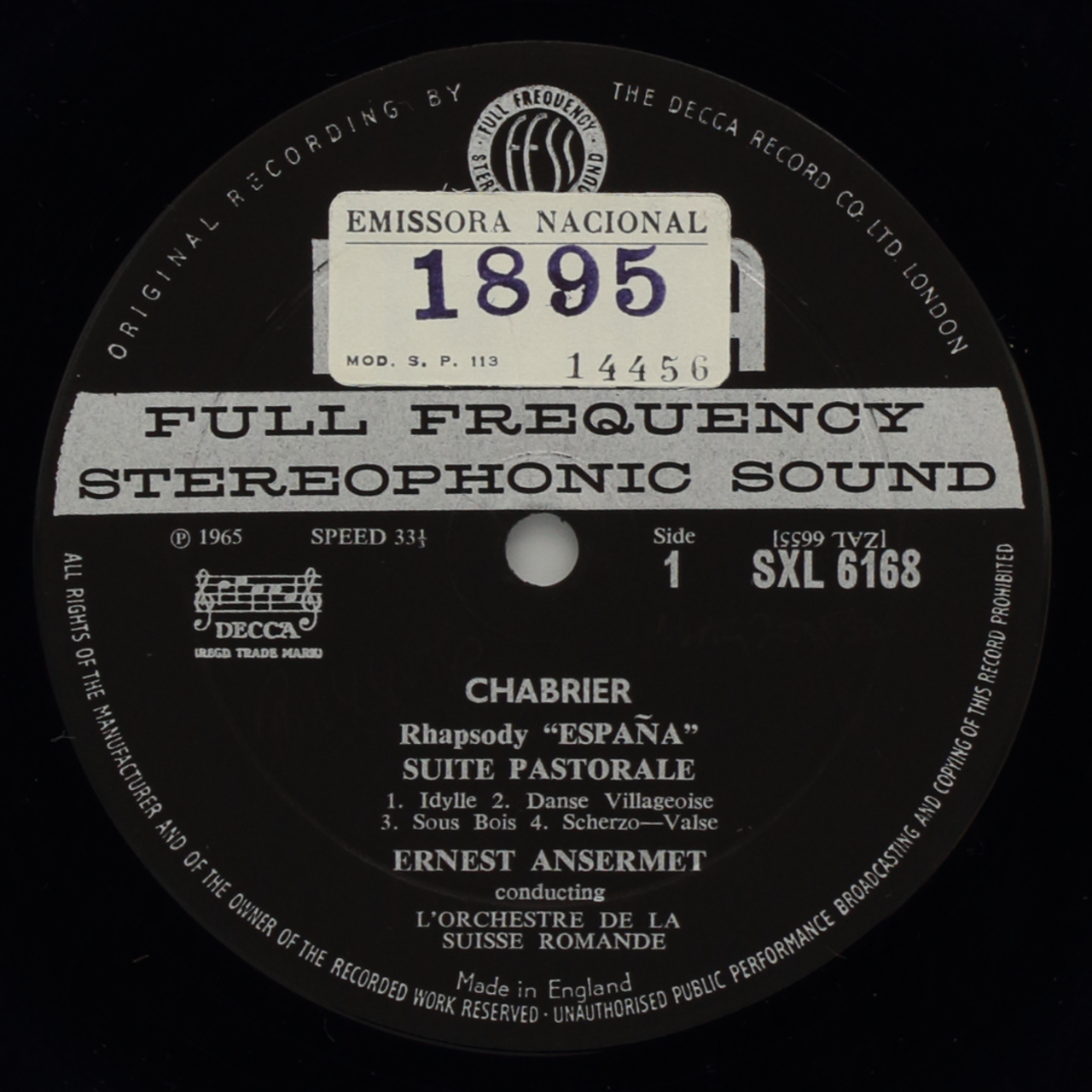 Chabrier: Ansermet Conducts Chabrier