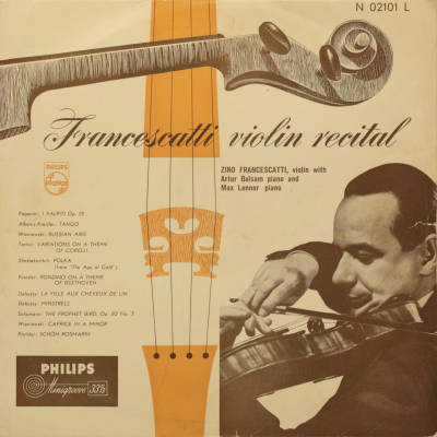 Francescatti Violin Recital