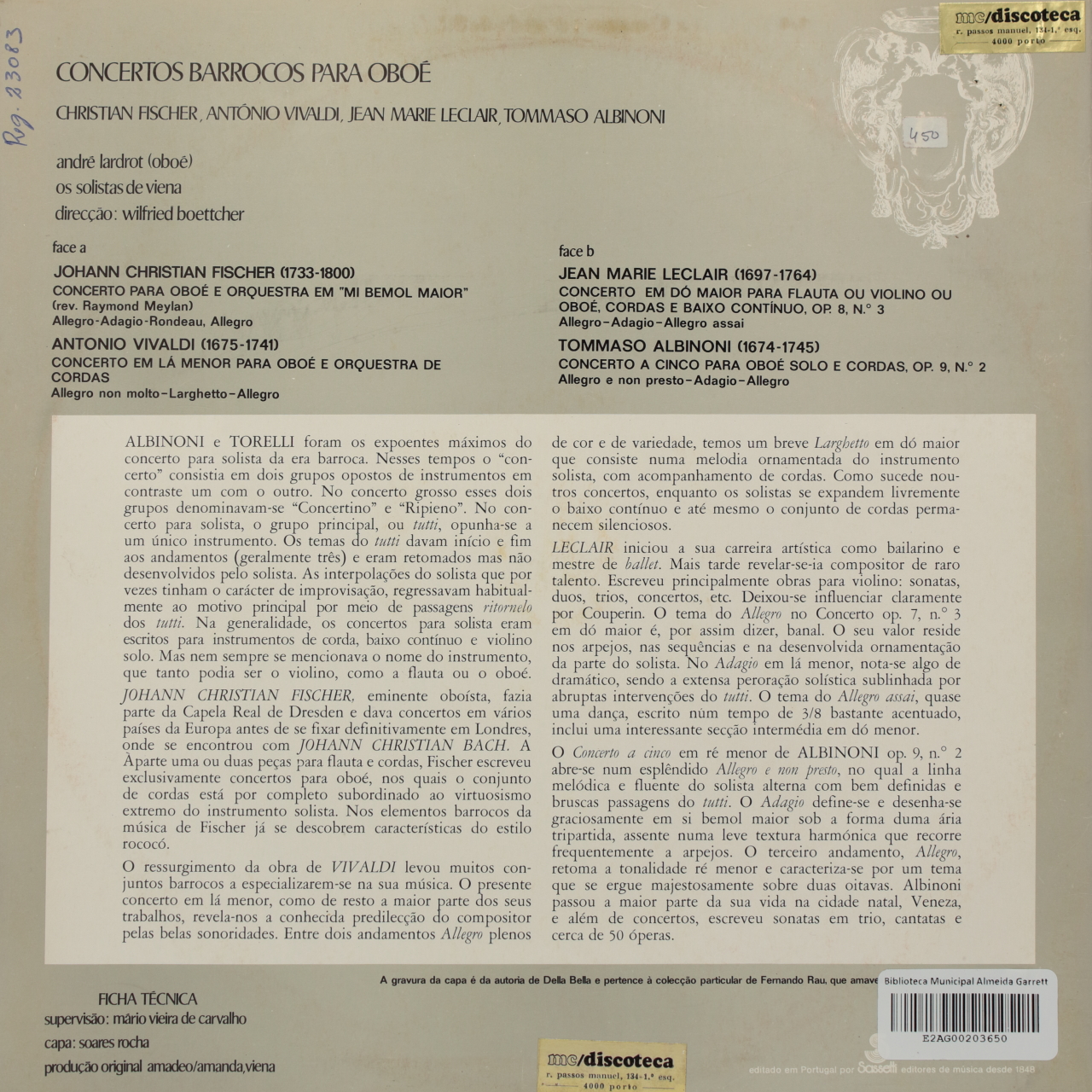 Concertos barrocos para oboé