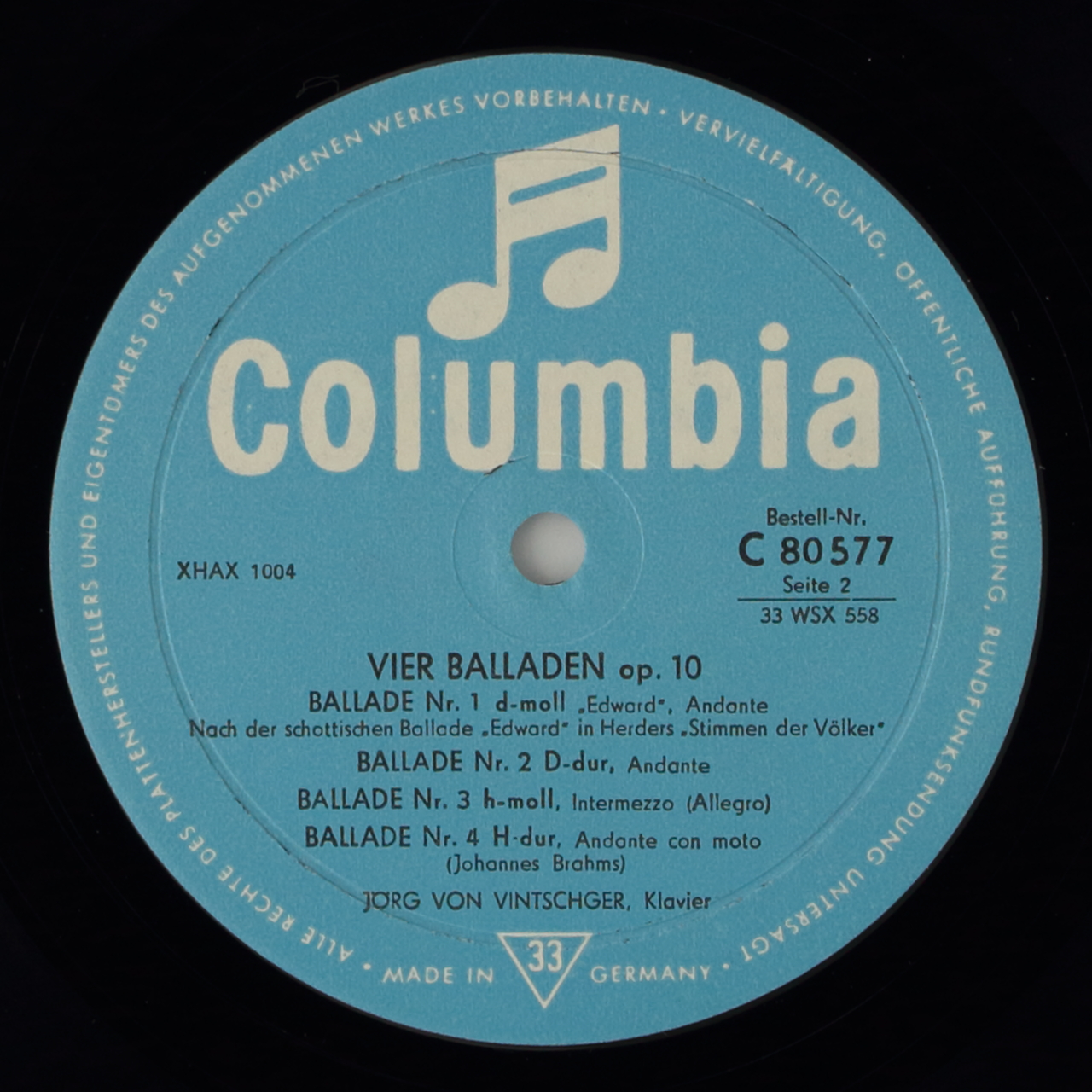 Schubert: Wanderer-Fantasie Op. 15 / Brahms: Vier Balladen Op. 10