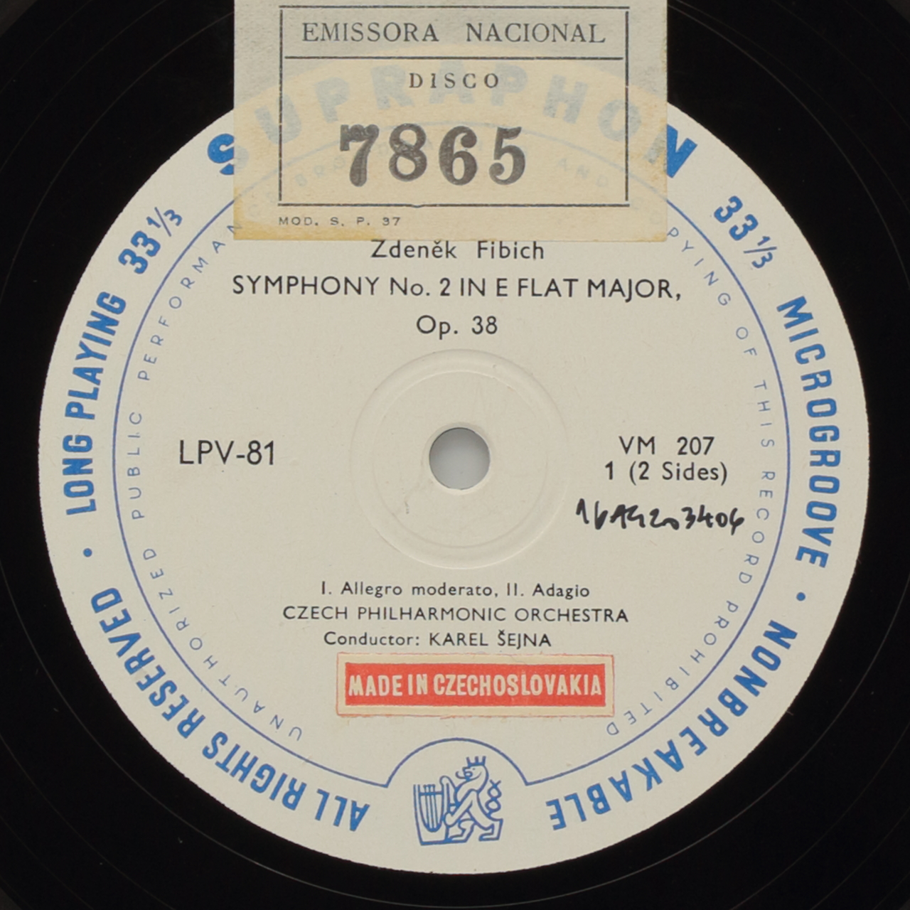 Fibich: Symphony Nº 2 in E flat major Op. 38