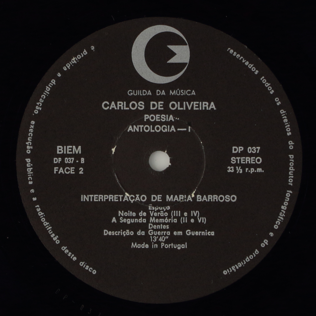 Carlos de Oliveira: Poesia - Antologia I