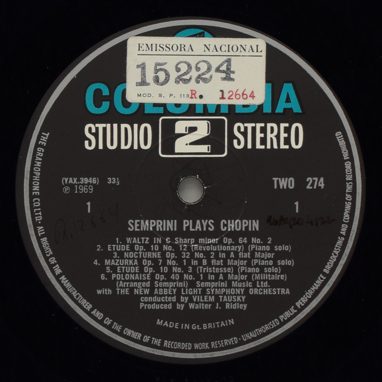 Chopin: Semprini Plays Chopin