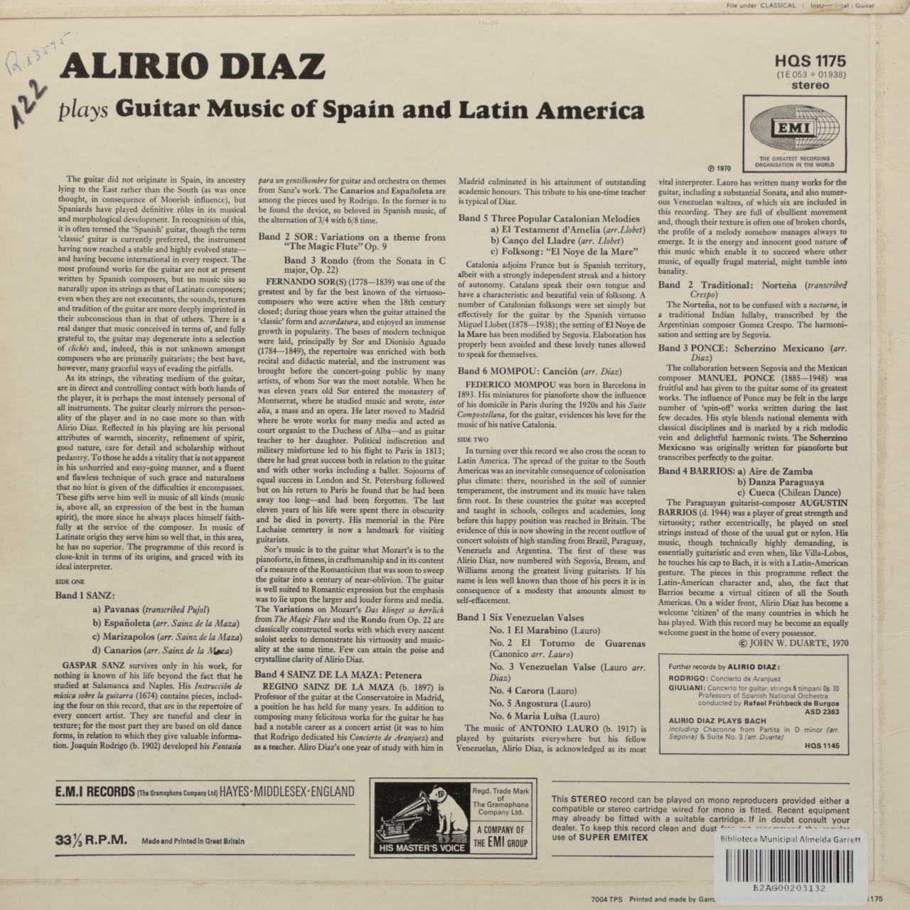 Guitar Music of Spain and Latin America