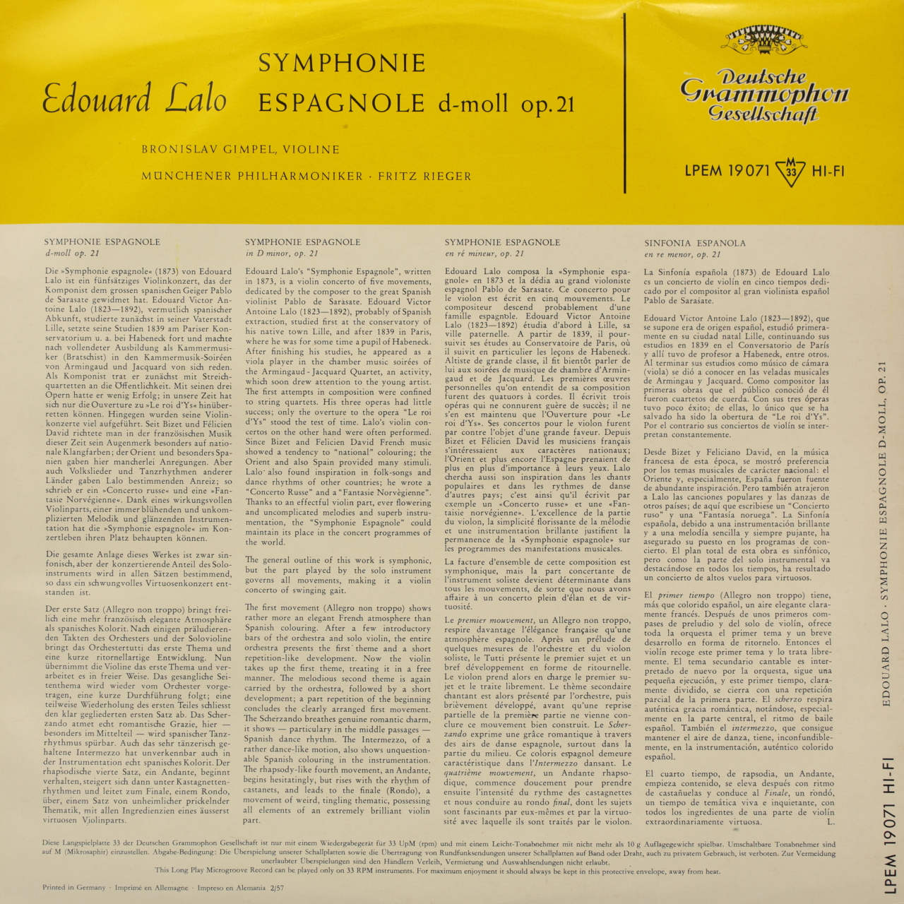 Lalo: Symphonie Espagnole d-moll op. 21