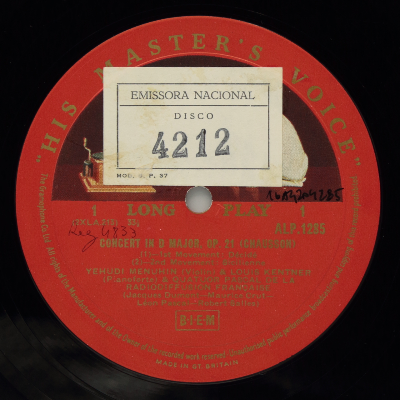 Chausson: Concerto in D Major, Op. 21