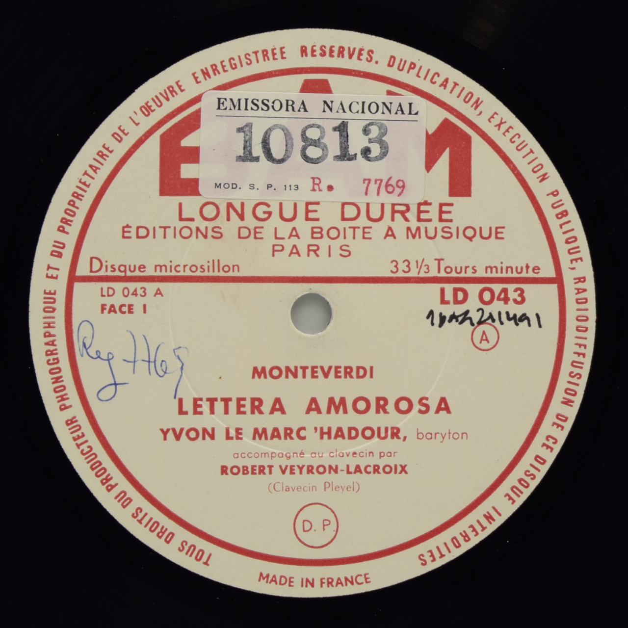 Monteverdi: Letttera amorosa; Orfeo (extraits)