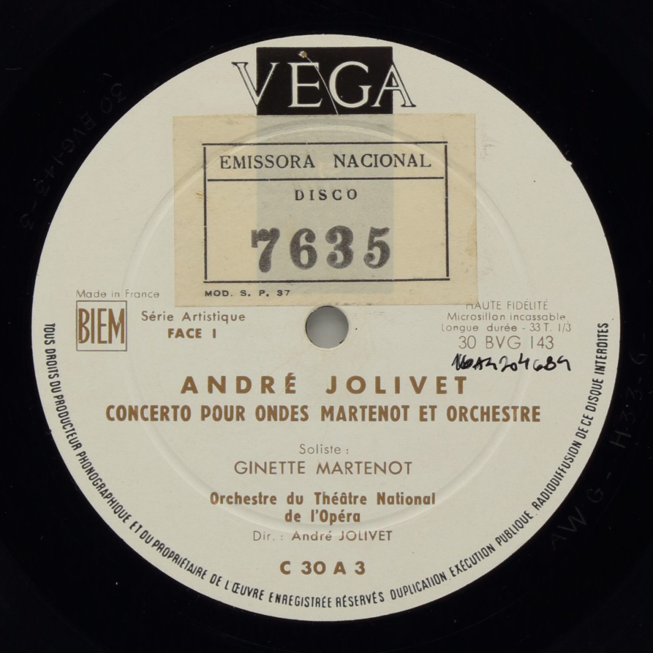 Jolivet: Concerto pour ondes Martenot et orchestre; Concerto pour harpe et orchestre de chambre