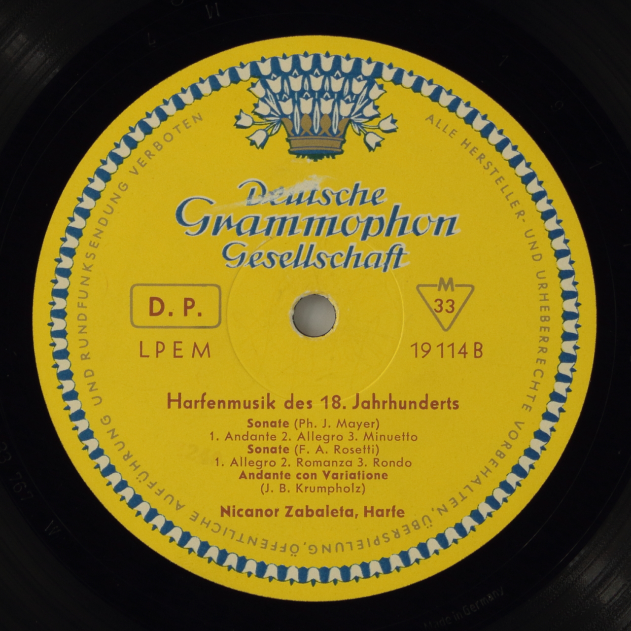 Harfenmusik des 18. Jahrhunderts