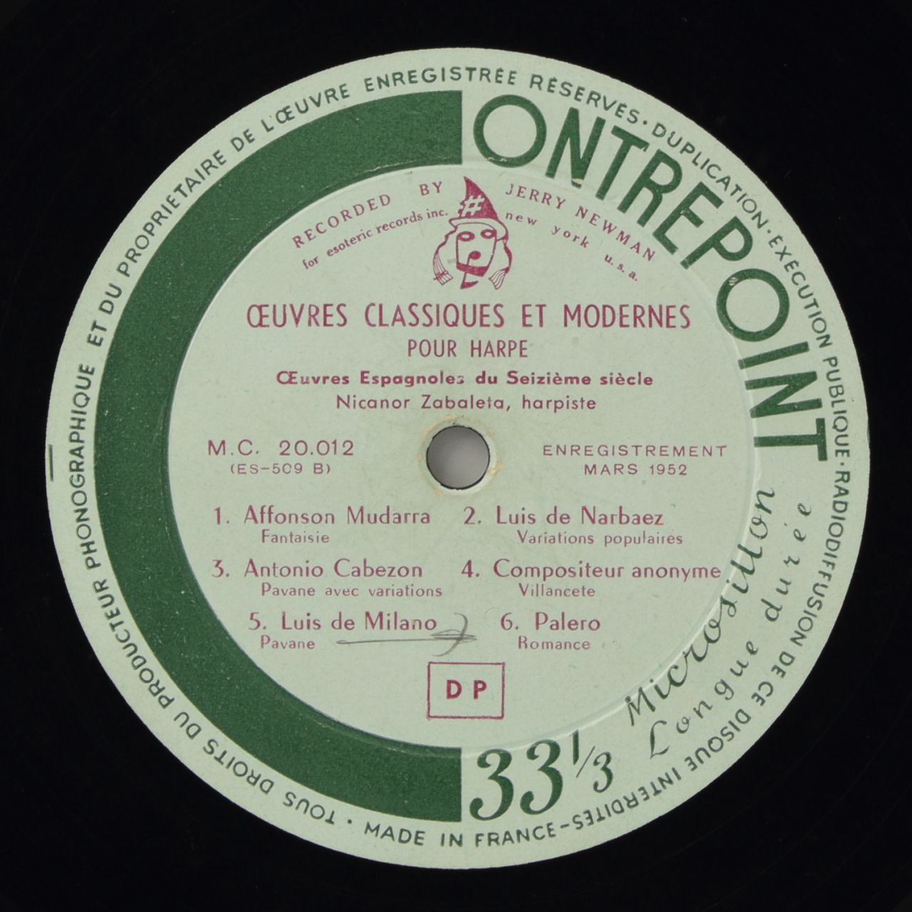 Oeuvres classiques et modernes pour harpe