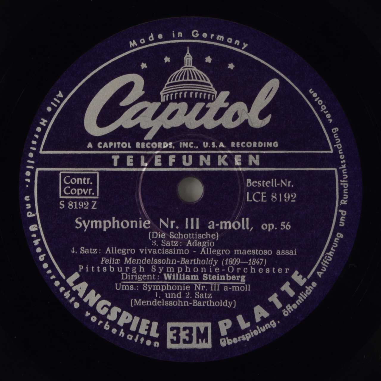 Mendelssohn: Symphonie Nr. III a-moll, op. 56