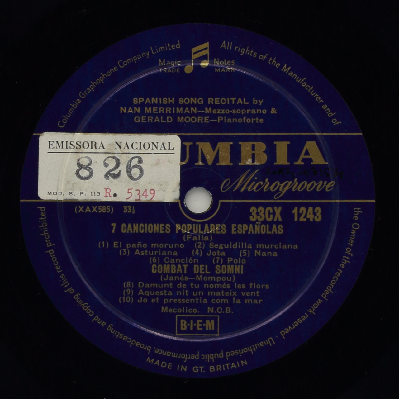 A Spanish Song Recital