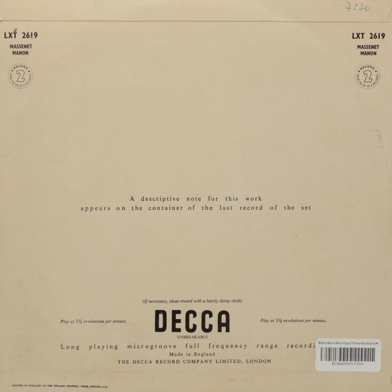 Massenet: Manon