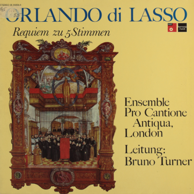 Lasso: Requiem zu 5 Stimmen - Missa pro de functis 5 vocum