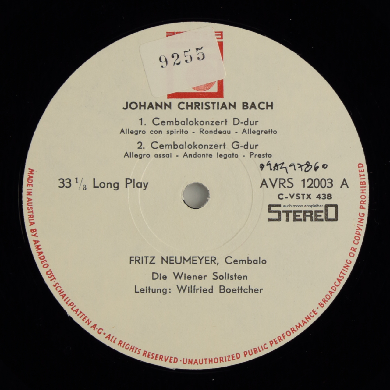 Bach, JC: Cembalokonzert D-dur; Cembalokonzert G-dur / Bach, CPE: Cembalokonzert d-moll